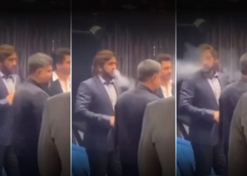 Guests are left stunned by MS Dhoni's humor at a party; the video goes viral.