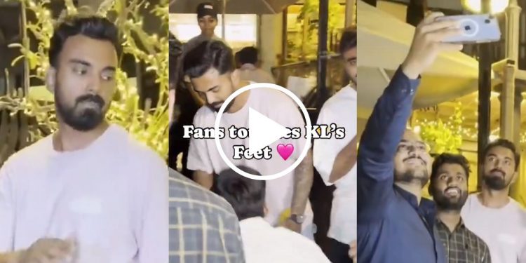 In a popular video, KL Rahul requests his followers refrain from touching his feet when taking selfies. 1 KL Rahul requests his followers refrain from touching his feet when taking selfies