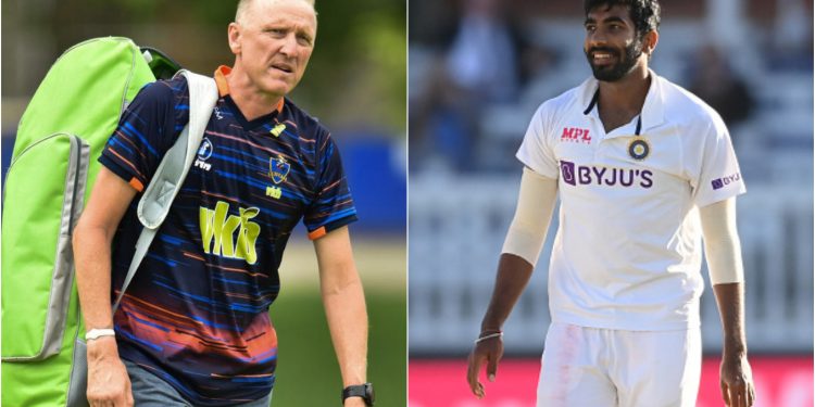 Allan Donald analyzes Jasprit Bumrah's bowling motion, saying, "It's like a golf swing." 1 Allan Donald analyzes Jasprit Bumrah's bowling motion, saying, "It's like a golf swing."