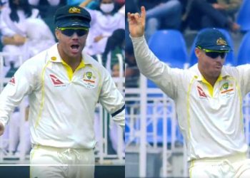 David Warner famous baggy green, which was taken