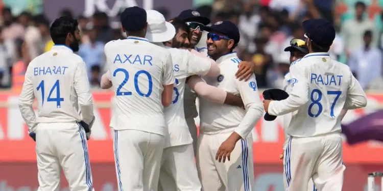 India rises to second place in the WTC 2023–25 points standings following Vizag's victory.