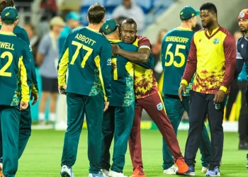 Alzarri Joseph escapes the run-out in Adelaide thanks to a mistake by Australia vs. West Indies. 3 Alzarri Joseph escapes the run-out in Adelaide thanks to a mistake by Australia vs. West Indies.