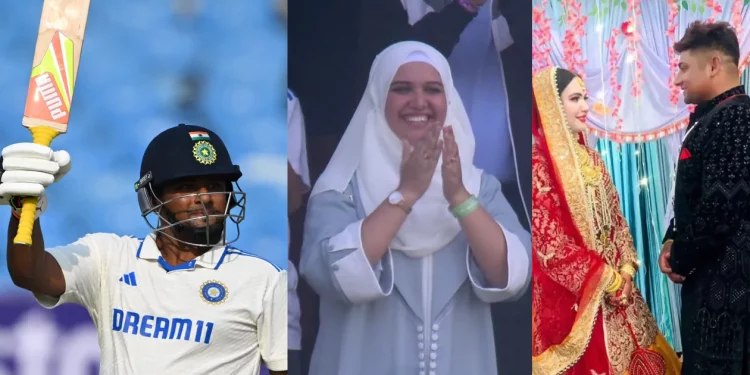 Discover the romance between Sarfaraz Khan and Romana Zahoor, his wife.