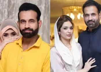 On their eighth wedding anniversary, Irfan Pathan shares a poignant photo of his wife Safa Baig for the first time. 4 On their eighth wedding anniversary, Irfan Pathan shares a poignant photo of his wife Safa Baig for the first time.
