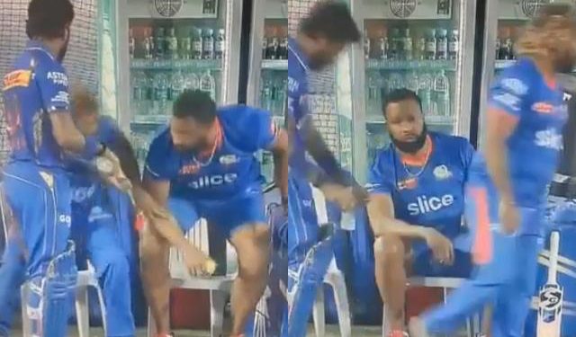 Watch as the footage of Lasith Malinga getting up to make room for Hardik Pandya goes viral 1 Watch as the footage of Lasith Malinga getting up to make room for Hardik Pandya goes viral