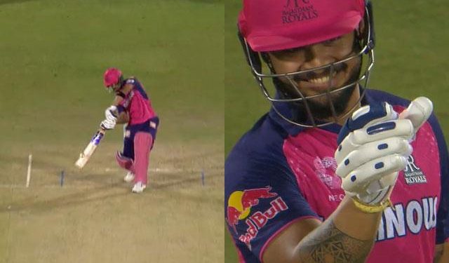 Shot of the Day - Riyan Parag nonchalantly lofts Anrich Nortje over deep extra cover - RR vs DC IPL 2024 1 Shot of the Day - Riyan Parag nonchalantly lofts Anrich Nortje over deep extra cover - RR vs DC IPL 2024