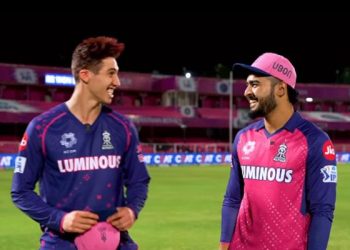 Watch: Nandre Burger's unique Holi hairstyle and Riyan Parag's reaction to his jab at DC