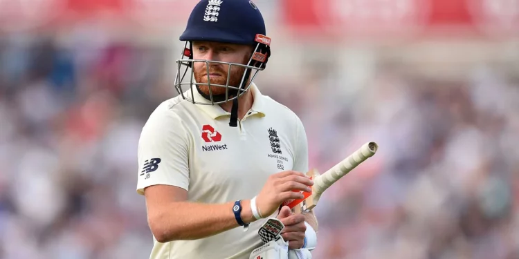 Jonny Bairstow becomes agitated after the "Bazball gets battered" shouts during the IND vs. ENG match in Dharamshala. 1 Jonny Bairstow becomes agitated after the "Bazball gets battered" shouts during the IND vs. ENG match in Dharamshala.