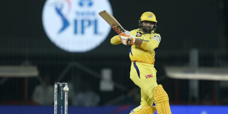 MS Dhoni recreates the famous Ravindra Jadeja celebration from the IPL 2023 final in IPL 2024.