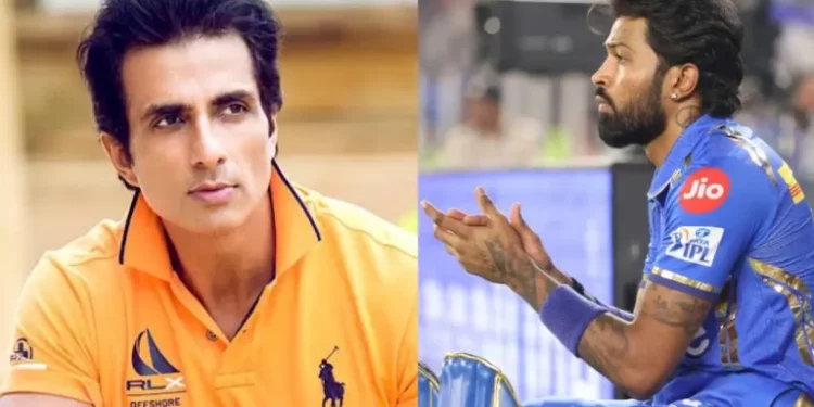 Actor Sonu Sood supports Hardik Pandya, saying, "Respect our players," and then removes the story.