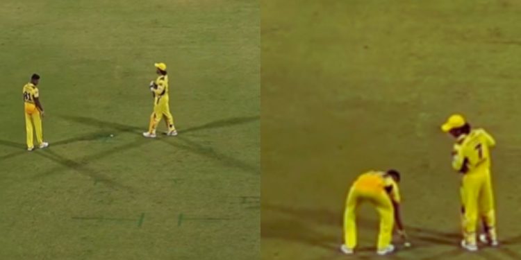 Fact Check: Did Matheesha Pathirana touch MS Dhoni's feet prior to bowling? 1 Fact Check: Did Matheesha Pathirana touch MS Dhoni's feet prior to bowling?