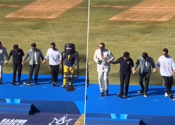 With Ramcharan and Akshay Kumar, Sachin Tendulkar shakes a leg to "Naatu-Naatu."