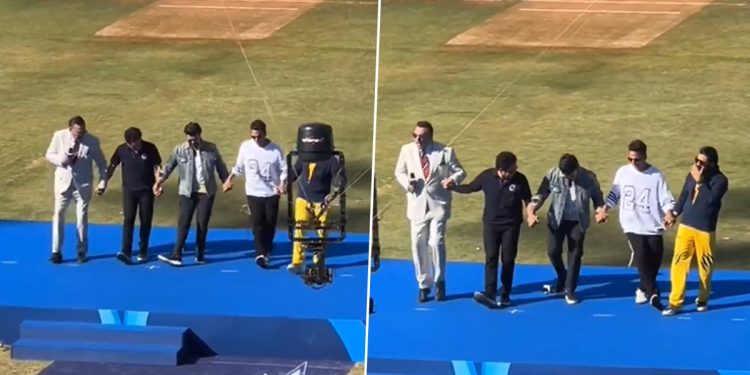 With Ramcharan and Akshay Kumar, Sachin Tendulkar shakes a leg to "Naatu-Naatu."