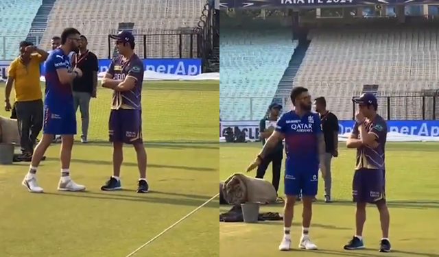 Watch: It looks that Virat Kohli and Gautam Gambhir talked about the 2023 World Cup dismissal 1 Watch: It looks that Virat Kohli and Gautam Gambhir talked about the 2023 World Cup dismissal