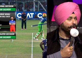 Navjot Singh Sidhu defends Virat Kohli following his contentious dismissal against KKR, saying it is "against the spirit of the game." 10 Navjot Singh Sidhu defends Virat Kohli following his contentious dismissal against KKR, saying it is "against the spirit of the game."