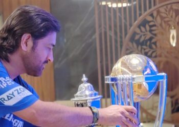 MS Dhoni was observed visiting BCCI offices in 2024's IPL, having an emotional reunion with his World Cup medals