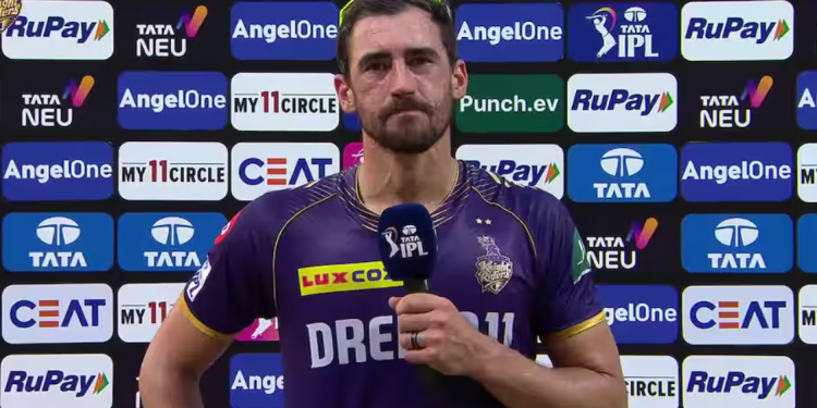 Mitchell Starc displays confidence following a game-defining spell against LSG, saying, "I don't read anything, so that doesn't bother me."