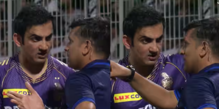 KKR against RCB: Following the controversy surrounding Virat Kohli's dismissal, Gautam Gambhir was seen fighting with the fourth umpire in a memorable IPL 2024 scene 1 KKR against RCB: Following the controversy surrounding Virat Kohli's dismissal, Gautam Gambhir was seen fighting with the fourth umpire in a memorable IPL 2024 scene