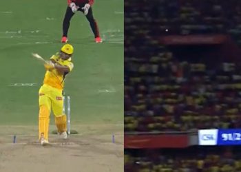 Shot of the Day - Shivam Dube's brutal power launches T Natarajan into the stands - SRH vs CSK IPL 2024 4 Shot of the Day - Shivam Dube's brutal power launches T Natarajan into the stands - SRH vs CSK IPL 2024