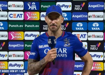 Faf du Plessis cracks a joke after ending the IPL 2024 six-game losing run, saying, "I forgot the way to the press conference."