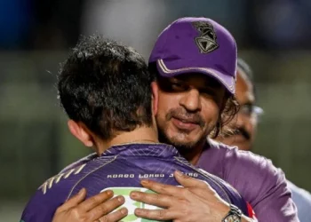 IPL 2024: Following KKR's thrilling victory over DC, Shah Rukh Khan gives Gautam Gambhir warm hug