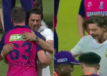 IPL 2024: An attention-grabbing gesture from Shah Rukh Khan to Jos Buttler following KKR's defeat