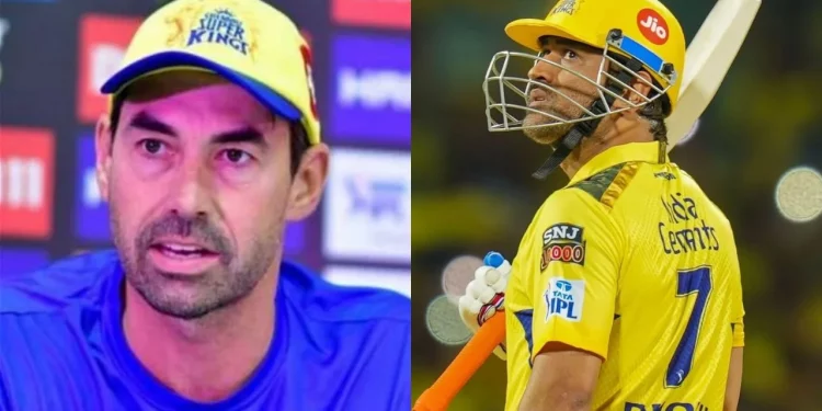 Stephen Fleming on the importance of controlling MS Dhoni's workload during the 2024 IPL: "So, it's a delicate balance." 1 Stephen Fleming on the importance of controlling MS Dhoni's workload during the 2024 IPL: "So, it's a delicate balance."