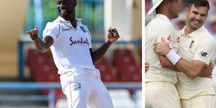 Fast bowler Kemar Roach of the West Indies wants his team to wreck James Anderson's final Test, saying, "Hopefully we ruin it." 1 Fast bowler Kemar Roach of the West Indies wants his team to wreck James Anderson's final Test, saying, "Hopefully we ruin it."