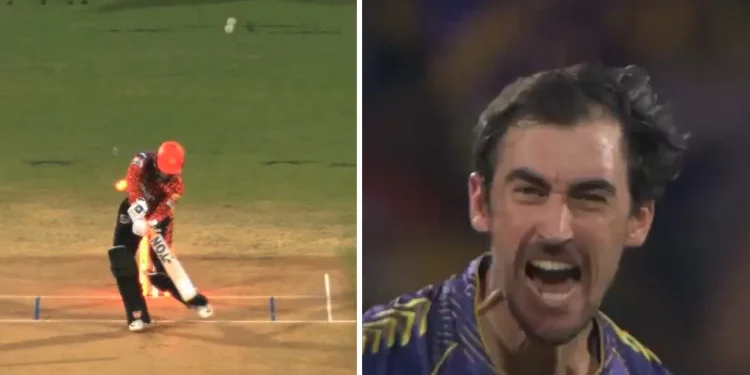 Watch: Mitchell Starc uses an incredible ripper to defeat Abhishek Sharma; fans hail it as the tournament's best moment