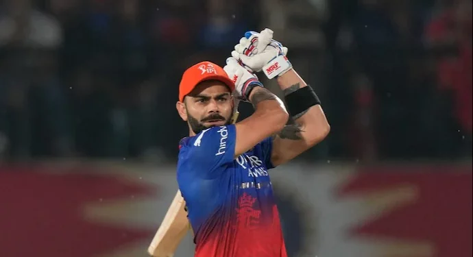 Virat Kohli said, "I brought out the slog sweep to the spinners," in reference to his calculated risks against PBKS at Dharamsala 1 Virat Kohli said, "I brought out the slog sweep to the spinners," in reference to his calculated risks against PBKS at Dharamsala