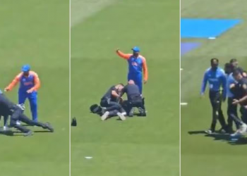 T20 World Cup warm-up: Rohit Sharma asks New York cops to leniently arrest his diehard fan for pitch invasion