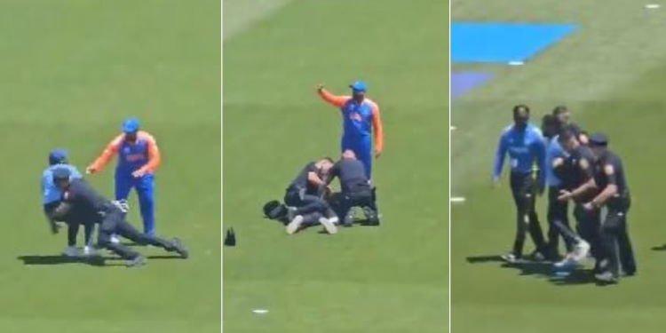 T20 World Cup warm-up: Rohit Sharma asks New York cops to leniently arrest his diehard fan for pitch invasion 1 T20 World Cup warm-up: Rohit Sharma asks New York cops to leniently arrest his diehard fan for pitch invasion