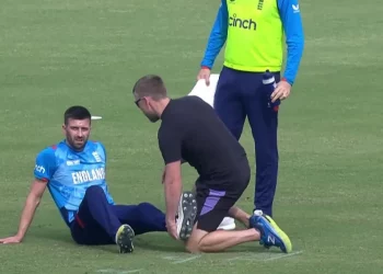 Champions Trophy 2025: Mark Wood departs the field during the AFG vs. ENG match due to a left knee injury