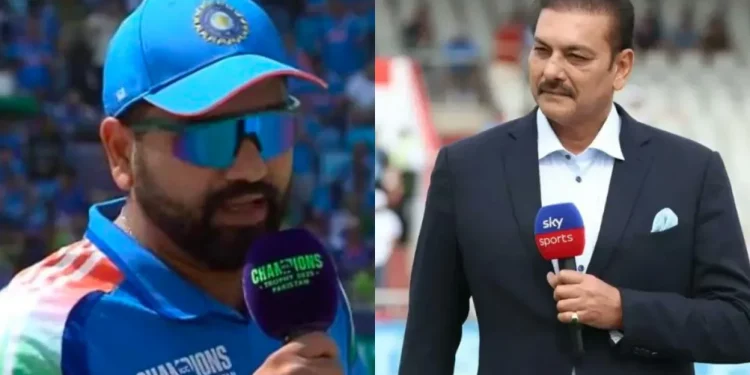 As Ravi Shastri struggles at toss, Rohit Sharma responds, "Doesn't really matter."