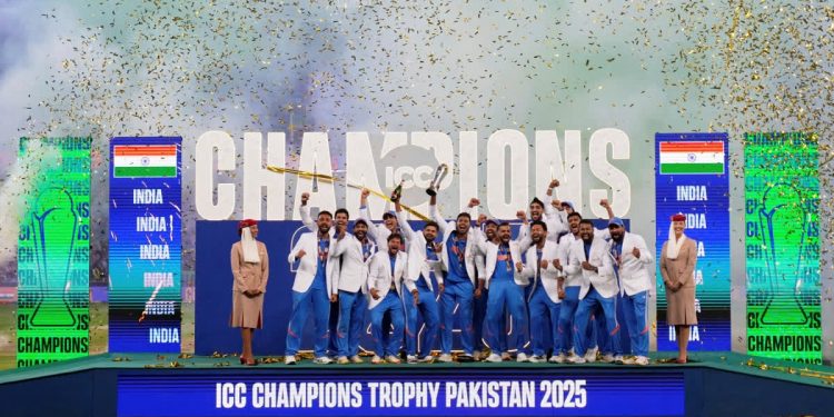BCCI declares cash reward for India's triumphant ICC Champions Trophy 2025 squad.
