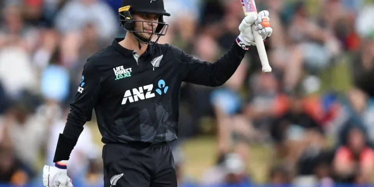 Chapman leads New Zealand to 344 with his greatest performance to date. 1 Chapman leads New Zealand to 344 with his greatest performance to date.