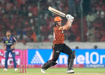 Pat Cummins smashes a hat-trick of sixes to set a new batting record.