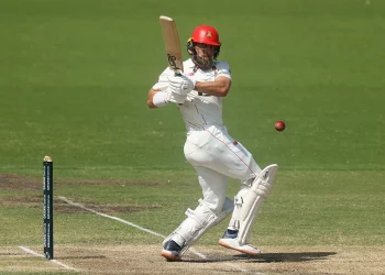 Jake Lehmann's ton puts South Australia on top, but Labuschagne's 61 keeps Queensland in the hunt.