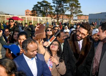 Abhishek Bachchan promotes the European T20 Premier League in Dublin.