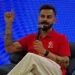 During an RCB event, Virat Kohli reprimands broadcasters, saying, "Can't talk about favorite chole bhature place."