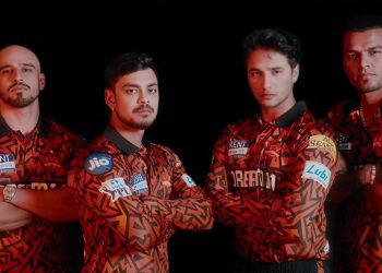 Watch as Sunrisers Hyderabad announce their new IPL 2025 jersey, which has a fresh appearance.