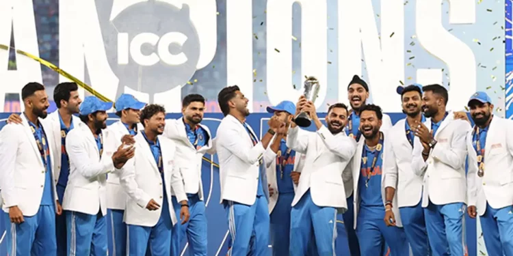 Team India's undefeated drive to ICC Champions Trophy 2025 victory is praised by the BCCI. 1 Team India's undefeated drive to ICC Champions Trophy 2025 victory is praised by the BCCI.