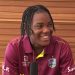 Regarding being likened to Andre Russell, Chinelle Henry said, "Take that as a huge compliment." 7 Regarding being likened to Andre Russell, Chinelle Henry said, "Take that as a huge compliment."