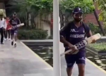 Watch: Ajinkya Rahane allegedly nearly missed the squad bus prior to the IPL 2025 opening.
