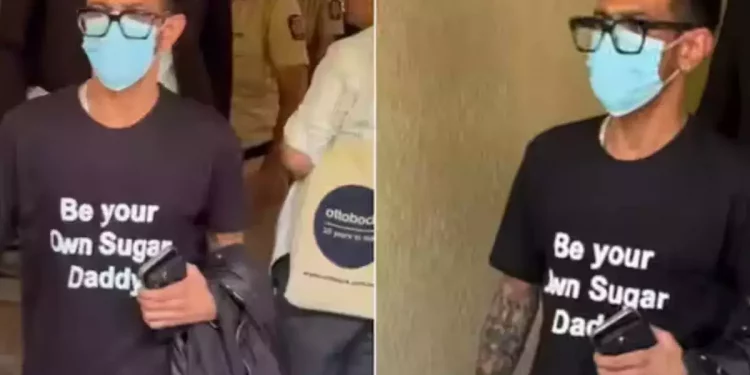 Watch: Yuzvendra Chahal's t-shirt message creates a stir amid divorce rumors. 1 Watch: Yuzvendra Chahal's t-shirt message creates a stir amid divorce rumors.