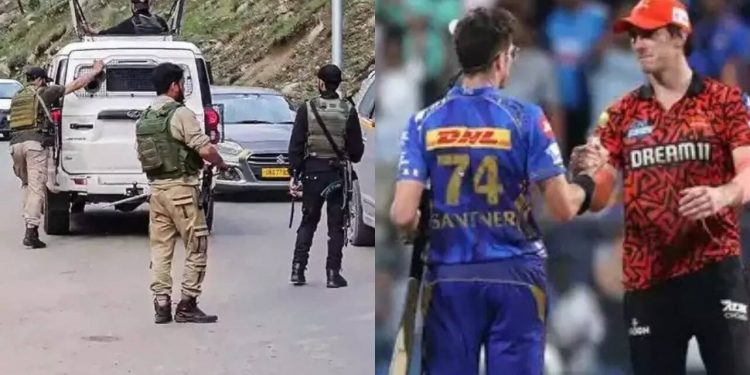 IPL 2025: MI and SRH players pay tribute to the Pahalgam attack victims by donning black armbands 1 IPL 2025: MI and SRH players pay tribute to the Pahalgam attack victims by donning black armbands