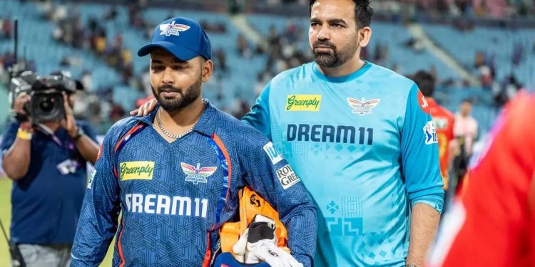 Under pressure Rishabh Pant is supported by LSG mentor Zaheer Khan, who says, "He has been fantastic as a leader."