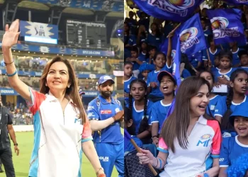 Before the ESA match against LSG, Nita Ambani advises MI players to "put up your best show for them."