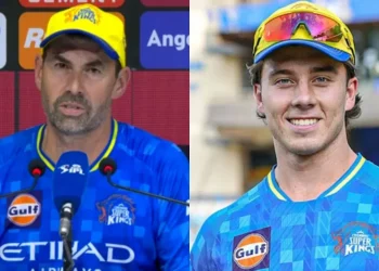 Stephen Fleming on Dewald Brevis's possible selection versus SRH: "He is one of the options that we will look at."