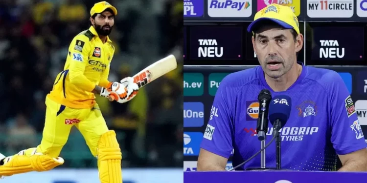 Ravindra Jadeja still has significant scope to grow in handling spin bowling, says CSK head coach Stephen Fleming. 1 Ravindra Jadeja still has significant scope to grow in handling spin bowling, says CSK head coach Stephen Fleming.